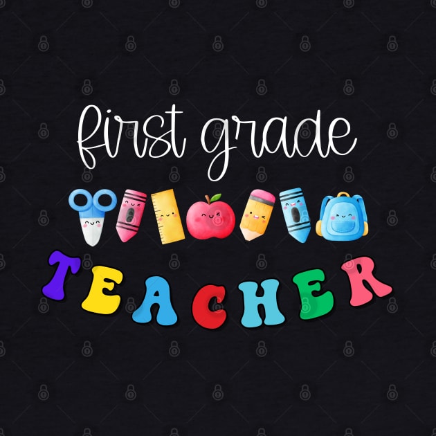 First Grade Teacher Shirt by TeeShop Designs